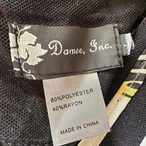 Damee Inc. Butterfly‎ Pattern Swing Jacket/Overblouse Sz L - Picture 7 of 8